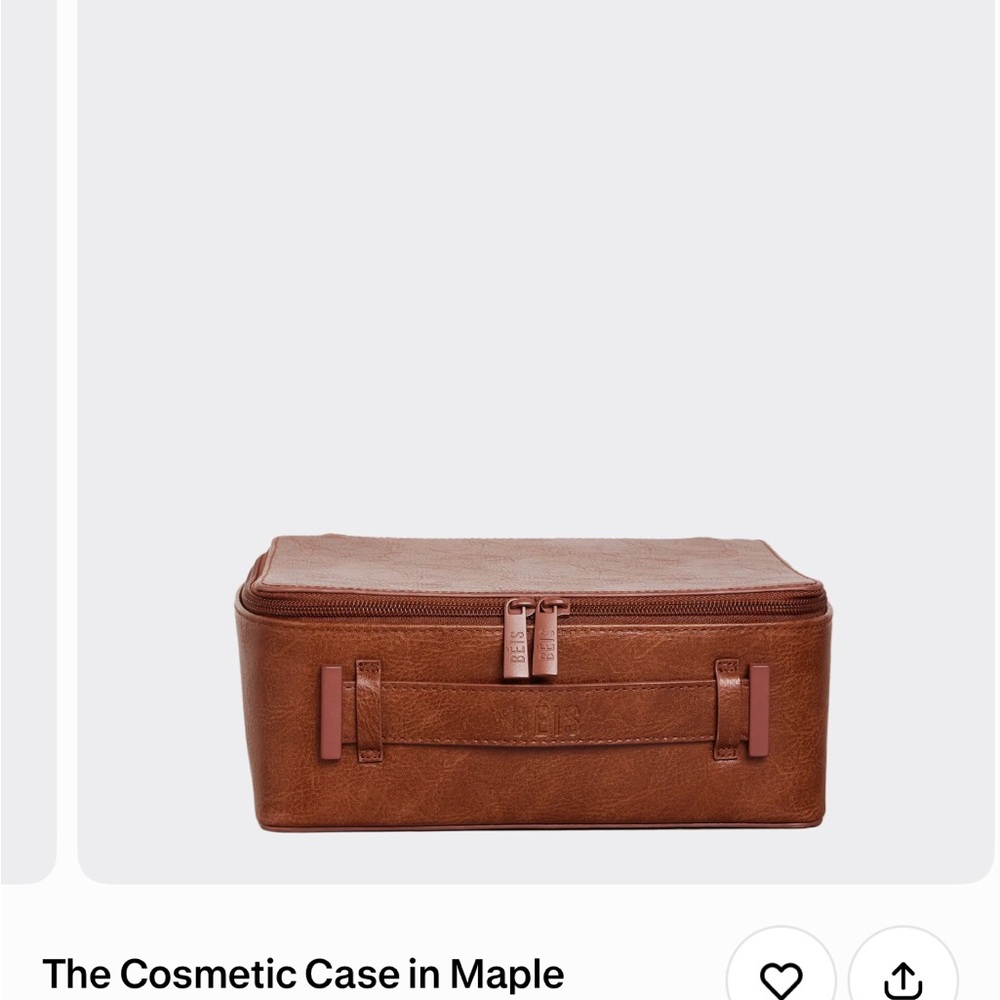 Maple Brown Cosmetic Case